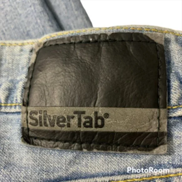 Levis Silver Tab Womens Baggy Denim  Jeans zip up fly 36 X 34 - Picture 3 of 12